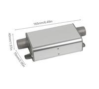 Exhaust Muffler, Stainless Steel Silencer, 6.49x1.57x2.95 Inches Aluminum Alloy Noise Reducer, Vehicle Accessory for Auto Air Heater in Parking Automotive and General Noise Reduction Applications