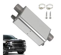 Exhaust Muffler, Stainless Steel Silencer, Aluminum Alloy Noise Reducer, Compact Sound Dampening Design, for Auto Air Heater Truck Vehicle Parking System Automotive Accessory Use