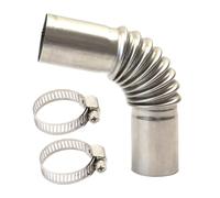 Exhaust Pipe, Extension Tube, Flexible Silver Temperature Resistant Elbow for Air Parking Heater in Vehicle, Truck, Motorcycle, Mower, Rv, Durabled Venting Accessory Engine Systems