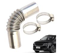 Exhaust Pipe, Flexible Extension Tube, 5.11in Temperature Resistant Elbow, Authentic Stainless Steel, Easy Installation for Vehicle, Truck, Rv, Motorcycle, Mower, Parking, Heater, Systems