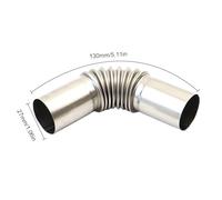Exhaust Pipe, Flexible Extension Tube, High Heat Resistance, Bendable Elbow Design, Air Parking Heater Exhausts Hose for Vehicle Truck Motorcycle Mower RV Garage System Use