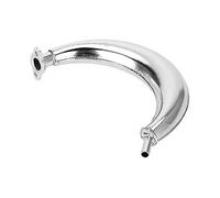 Exhaust Pipe, Motorized Bicycle Engines Gas Bike Expansion Chamber Chrome Muffler Fits for 80cc 66cc 49cc Motorized Motor Bike1pcssilver