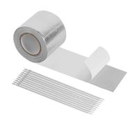 Exhaust Pipe Tape - High Temperature Sealing Wrap, Engine Compartment Insulation Covering, Thermal Barrier Repair, 20 Stainless Steel Ties For Car Motorcycle HVAC Engine Stove Automotive Plumbing