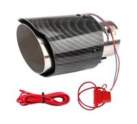 Exhaust Tips Accessory, Led Tailpipe Light, 2.4in Flame Muffler Upgrade, Rust Resistant Steel Build, Easy Bolt Installation for Car, Truck, Modification, Racing, Commuting, Outdoor, Driving