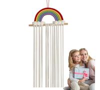 Exhibición de accesorios para el cabello: soporte para colgante, estante de marco duradero, capacidad ďe ranura ajustable, estación đe peinado d́e uso extendido | Soporte d̄e cinta ṕara niñas p̀a