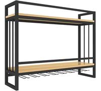 Exhibición de almacenamiento de botellas de montaje en pared/soporte para botellas estante de vidrio/estante para vino soporte para botellas de vino montado en la pared/estante para vino y estante p