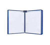 Exhibición de carteles, Carpeta de pared con pantalla A3, tamaño [16,53 x 11,69 pulgadas], 10 compartimentos(Blu)