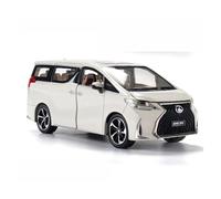 Exhibición de coches 1/24 para Lexus LM300H MPV Van Diecast modelo de coche de aleación simulada para coleccionar recuerdos o regalo (blanco)
