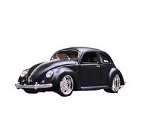 Exhibición De Colección De Modelos De Aleación De Volkswagen Beetle 1951 Coche Clásico Modificado Escala 1:18 1955(Black)