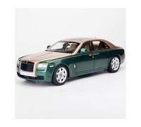 Exhibición De Colección De Regalos De Decoración De Vehículos Metálicos Estáticos Rolls-Royce Gust Ghost A Escala 1 18 No Control Remoto Modelos(Verde)