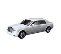 Exhibición De Colección De Regalos De Decoración De Vehículos Metálicos Estáticos Rolls-Royce Phantom A Escala 1 18 No Control Remoto Modelos(White)