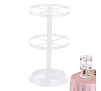 Exhibición de pendientes para vendedores 28.2x16x16cm giratorio 2 niveles organizador de joyas soportes soporte organizador de exhibición de pendientes soporte organizador con bandeja