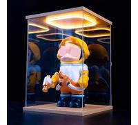 Exhibición de plástico Transparente, Acrylic Display Case For Action Figures & with Led Light, Multiple Sizes(25x25x20cm(10"x10"x8"))