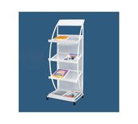 Exhibición Estantería de periódicos pie for venta, estantería vertical for folletos, for, muebles oficina Soporte(Blanco)