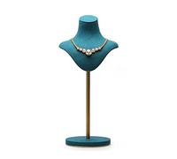 Exhibidor de joyas de terciopelo ajustable, soporte for busto, soporte for collar, colgador
