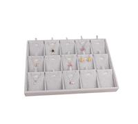 Exhibidor de joyería terciopelo, apilable, exquisito, organizador portátil anillos, aretes y collares Para Collares, Pendientes y Anillos