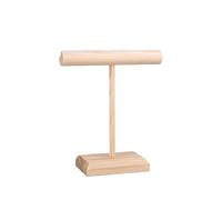 Exhibidor De Pulseras 3 uds soporte for presentación de joyería madera collar en forma T pulsera estante almacenamiento organizador for el hogar escaparate Para Pulseras, Collares(L)