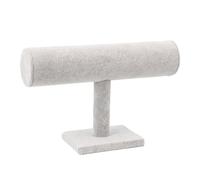 Exhibidor De Pulseras Soporte de exhibición for pulsera, cadena, diadema, reloj, collar, barra en T, organizador joyería, soporte, 2 uds Para Pulseras, Collares(Gray)