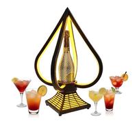 Exhibidor Vip De Botellas De ChampáN - As De Picas Botellero Recargable Y Brillante De 750 Ml Con IluminacióN Para Bebidas Y Bar En Casa.