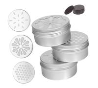EXHUMKY 1 Juego Caja de olores para adiestramiento canino Kits de Entrenamiento para Perros Suministros de Entrenamiento para Perros latas de Olor a Perro Aluminio Plata