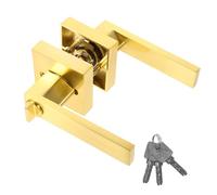 EXHUMKY 1 juego Puerta Interior con Cerradura de Privacidad de Aleación de Aluminio Maneta Elegante y Resistente para Puertas de Madera Diseño Moderno y Duradero Kit de Cerradura para