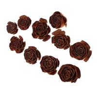 EXHUMKY 10 Piezas de Flores Secas Naturales de Piña para Manualidades Conjunto de Flores Secas para Decoración Botánica Materiales para Bricolaje y Resina Otoño