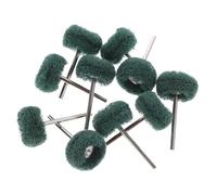 EXHUMKY 10 Piezas Juego de ruedas de pulido polaco cepillar rueda para pulir Brocas de pulido para taladro almohadilla de pulido de de pulido almohadillas Estropajo Verde