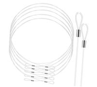 EXHUMKY 12 Piezas Cuerda Transparente para Colgar Cuadros Cordón Nylon Invisible con Doble Extremo Bucle Línea Versátil para Colgar Decoración y Tendedero Exterior