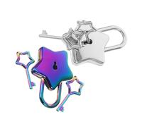EXHUMKY 2 Juegos Shaped Lock With Key Compact And Stylish Padlock For Notebook Diary Jewelry Box Backpack And Travel