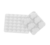 EXHUMKY 2 piezas Molde de Silicona Forma de Resistente y Seguro para Hornear Postres Galletas y Bombones Moldes para Hacer Dulces y Cubitos de Hielo Fácil Desmolde