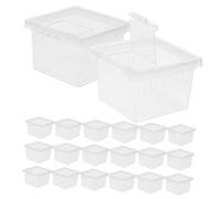 EXHUMKY 20piezas Caja De Observación Transparente para Insectos y Reptiles Terrario De Cría para Arañas Pequeños Reptiles y Anfibios