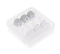 EXHUMKY 3 Piezas Estuche de Lentes de Contacto Transparente Botella de y Pinzas Organizador de Lentes Compacto y Reutilizable para Almacenamiento Seguro y Protección de