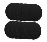 EXHUMKY 30 Piezas Placa Metálica Magnética Adhesiva Negra Unidades para Soporte Móvil Coche Disco Circular Delgado con Imán Fuerte para Teléfonos y Rack Celular