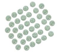 EXHUMKY 39 Cuentas de Piedra Volcánica Difusoras de Aceites Esenciales sin Agujeros 8 Mm Color Verde Claro para Aromaterapia en Coche, Hogar y Oficina, Joyas de Aromaterapia Duraderas