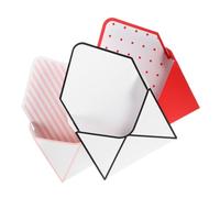 EXHUMKY 3piezas Cajas De Empaque Para Flores Forma Almacenamiento Para Ramo Diseño Puntos Rojos y Blancos Para Decoración De Mesas y