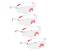 EXHUMKY 4 piezas Gafas de Protección de Seguridad de Lentes Transparentes Antivaho y Antirayaduras para y Mujeres Protección Eficaz contra Polvo y Salpicaduras