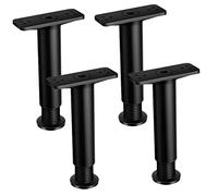 EXHUMKY 4 Piezas Patas Ajustables para Cama Soporte de Cama Extensible de de Muebles Práctica para el Hundimiento del Colchón Instalación y Uso