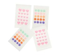 EXHUMKY 4hojas Parche Hidrocoloide Para Acné Láminas De Pegatinas Para Facial Absorbe Secreciones Suave y Transpirable Para Uso Diario y Rápida Piel