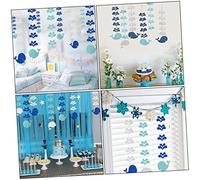 EXHUMKY 6 Piezas Decoración Colgante de Ballenas para Adornos para Techo de Jardín de Infancia Colores Azul y Oscuro para Guirnaldas y Decoración de Clase