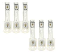 EXHUMKY 6 Soportes de Montaje para riel de Cortina, Accesorios de fijación de Cortina de Metal, herrajes para Montaje en Pared de Techo, múltiples Ocasiones, fácil de Instalar