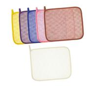 EXHUMKY 6piezas Toalla Exfoliante De Ducha De Doble De Africana Para Exfoliación Suave De Cuerpo y Cara Accesorio De Baño Amigable La Piel