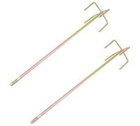 EXHUMKY Accesorios para Taladro Eléctrico 2 Piezas Varillas Mezcladoras de Cemento y Pintura, Aleación Resistente, Doble Forma de Montaña Base Cuadrada, para Bricolaje y Reutilizable