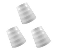 EXHUMKY Adaptador de Ventilación para Campana Extractora 140-180 Mm, Anillo Reductor de Conducto en Línea de Plástico Blanco, 3 Unidades para Conexión y Ventilación en Cocina