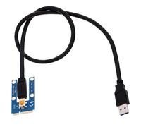 EXHUMKY Adaptador USB Mini Pci-e Pci-e Tarjetas Gráficas Externas Cable Extensor para GPU de Portátil y Oficina Compatible Soporte Pcie Graphics