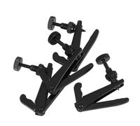 EXHUMKY Afinadores Finos para Violín 4 Piezas 3/4-4/4 de Latón Negro, Ajustador Práctico para Cuerdas, Repuestos para Violín Clásico, Accesorios para Instrumentistas Musicales