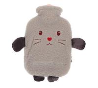 EXHUMKY Bolsa De Agua Caliente De Peluche Diseño De Gato Cartoon Calentador De Manos Tierno y Seguro Para Uso Diario Para Dormir y Relajarse