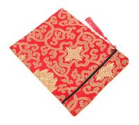 EXHUMKY Bolsa Para Libros Budistas Tela Resistente Almacenamiento Versátil Para Textos y Documentos Con Diseño Elegante Color Rojo Organizador Compacto Para Joyería y Pulseras De Oración