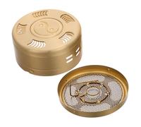 EXHUMKY Caja de Moxa Multifunción de Cobre Portátil, Quemador de Moxibustión Ajustable, Tamaño Estándar, Aislamiento Térmico para Uso Doméstico y Terapia de Acupuntura, Suministro