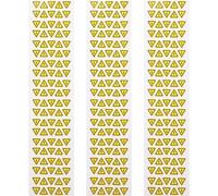 EXHUMKY Calcomanías Adhesivas Amarillas para Advertencia de Descargas Eléctricas, 3 Hojas Señales de Peligro para Equipos Eléctricos y Mantenimiento Hogar