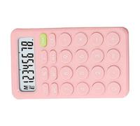EXHUMKY Calculadora Portátil Básica para Estudiantes Dígitos Diseño Compacto y Color Verde Calculadora Manual para Oficina y Escuela